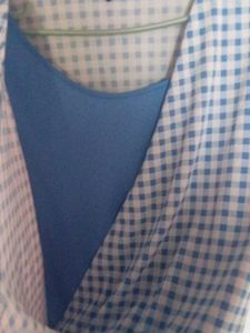 New Look Gingham Wrap Top
