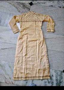 heavy real mirror &amp; zari work tissue kurta set