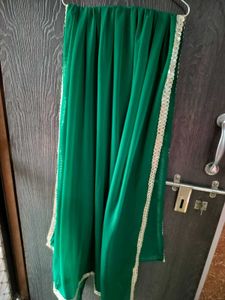 Elegant Green Mirror Work dupatta