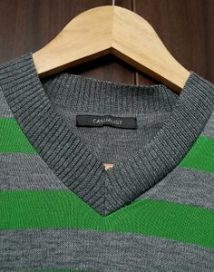 Retro Striped V-Neck Tee