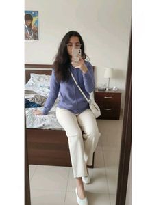 Lavender Hoodie with Rhinestone detail