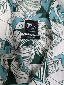 Stylish Leaf Print shirt🫶🏻