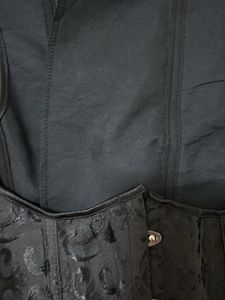 Black Brocade Corset Top