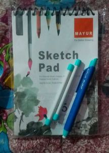 Mayur Sketch Pad with Pencils