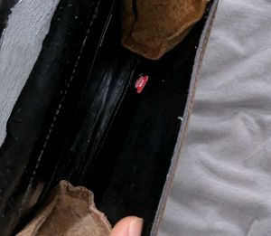 Vintage Brown Embossed Crossbody Bag