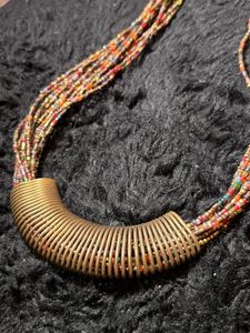 Bohemian Beaded Statement Necklace