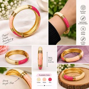 Elegant Color Block Bangle Bracelet