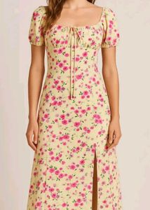 Newme Beige floral dress
