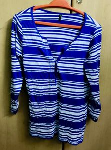 Striped V-Neck Top