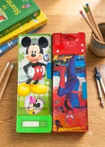 Set of 3 at 225 Mickey & Spiderman Pencil Boxes