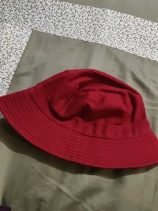 Red Bucket Hat for Women