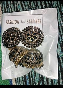 Exquisite Red Jhumka Earrings