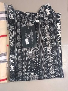 combo of two Black & White Elephant Print girls to