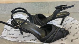 New Elegant Black Stiletto Heels