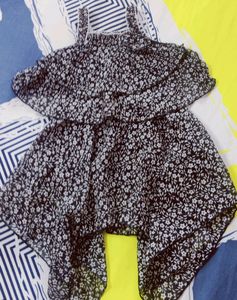 Floral Print Ruffle Dress
