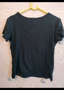 Graphic Print Black T-Shirt