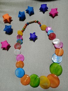 multicoloured jewellery necklace