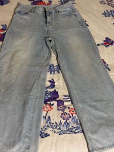 Light Wash Wide Leg Jeans