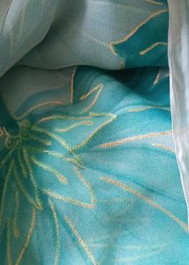 Beautiful Blue Floral Saree