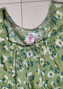 Mother- Daughter Set Pista Floral Printed