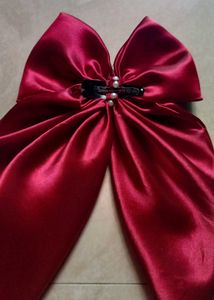 Elegant Satin Hair Bow &amp; Scrunchie Set