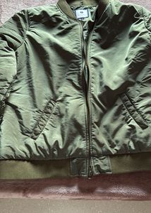 Imported Women Olive Green Bomber Jacket, XXL