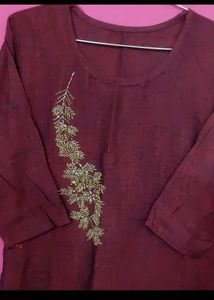 Light green straight kurti with dupatta