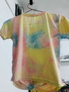 Tie-Dye Twisted T-Shirt