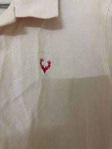 Allen Solly Light Pink Polo Shirt for Women