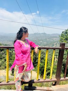 Vibrant Pink Embroidered Kurta Set