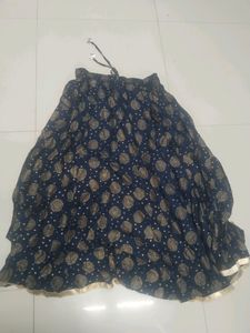 New Without Tag Navy Blue Lehanga/Skirt