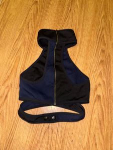 Stylish Black &amp; Blue Halter Top
