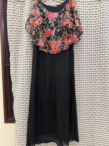 Vibrant Floral Print Dress Material