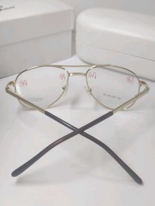 Aviator Eyeglasses with Gold Frame