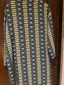 Printed Long Kimono Jacket