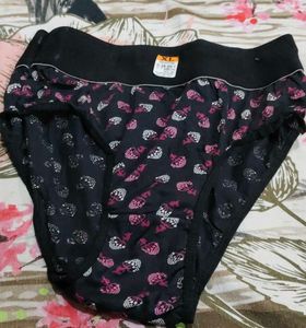 Women's Cotton Briefs with Floral Print flat
