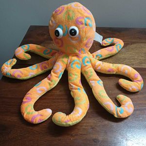 Orange Plush Octopus Toy from Lankawi