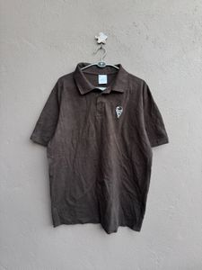 Men's Brown Polo Shirt with Logo