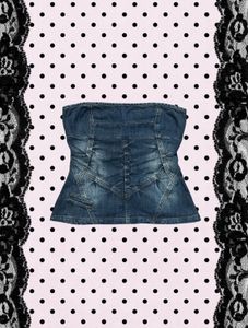 Denim tube Top