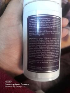 LA Organo Kojic Acid Foaming Face Wash For Skin Lightening And Brightening