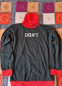 Stylish Hoodie with "DON'T" Graphic