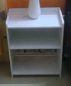 Modern White 3-Tier Shelf Unit