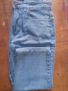 Shein Ankle Length Fly With Button Closure Jeans