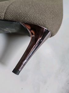 Ribbed High Heel Boots