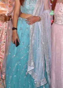 beautiful lancha with blouse and duppata