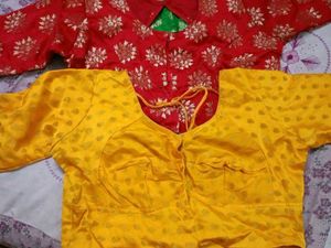 combo 3 Vibrant Brocade Blouses (Set of