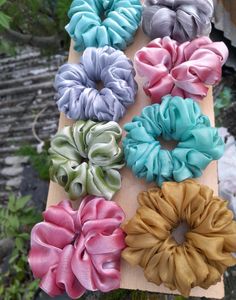 Set Of 4 Multiple Colours Scrunchies 💖