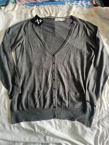 ZR Gray Cardigan Sweater - New with Tags