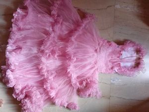 Beautiful Pink Ruffled Party Dress