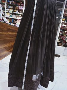 Elegant Brown Maxi Dress with dupatta